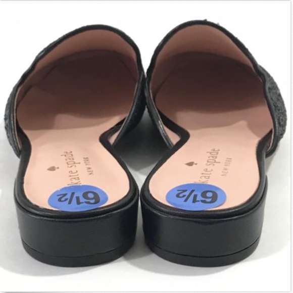 Kate Spade New York Black Slip On Mule Shoes 6.5 - Picture 5 of 7
